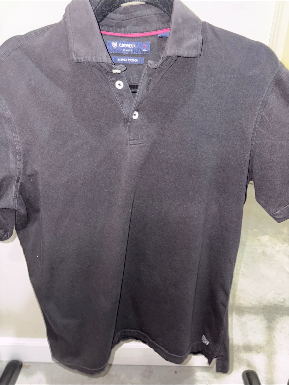 Daniel Cremieux Men's Black Polo with Subtle Logo